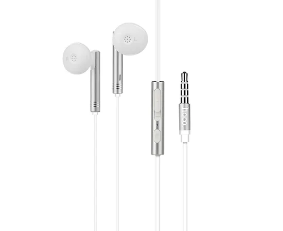 Стерео наушники Hoco M26 Zorun Серебряный
