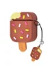 Силиконовый футляр Ice Cream series для наушников AirPods Мороженое на палочке / Коричневый