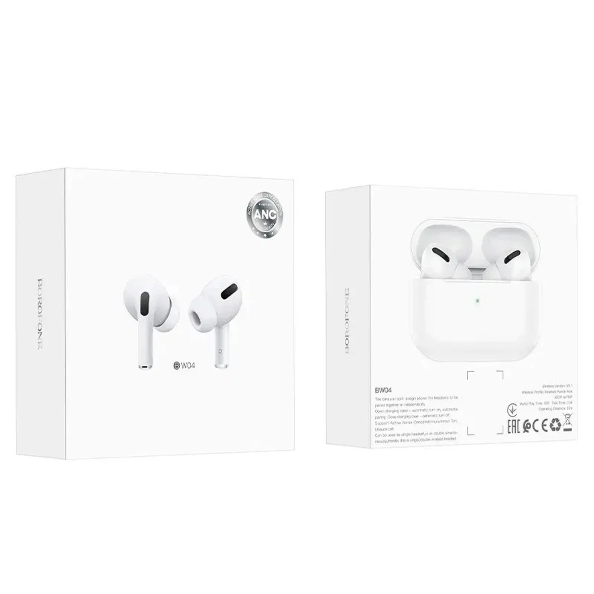 Bluetooth наушники BOROFONE BW04 Белый