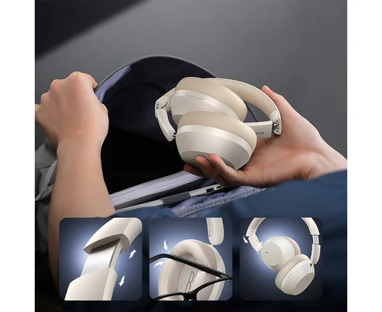 Накладные беспроводные наушники Baseus Bass 35 Max (A00070800) Stellar White