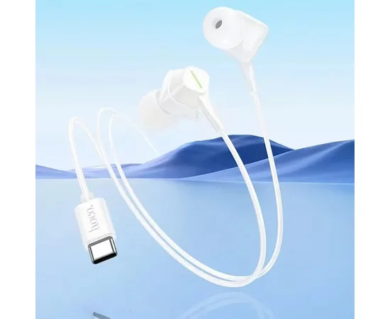 Стерео Наушники Hoco M113 Landy universal (Type-C/1.2m) White