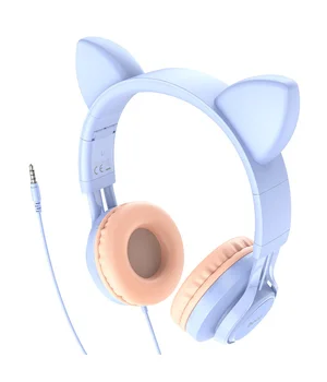 Навушники Hoco W36 Cat ear Dream Blue
