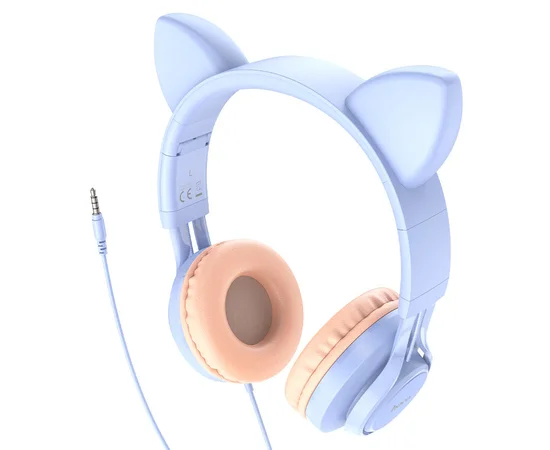 Навушники Hoco W36 Cat ear Dream Blue