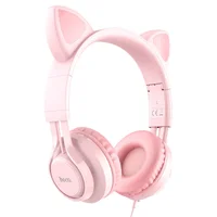 Наушники Hoco W36 Cat ear Pink