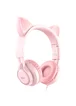 Наушники Hoco W36 Cat ear Pink
