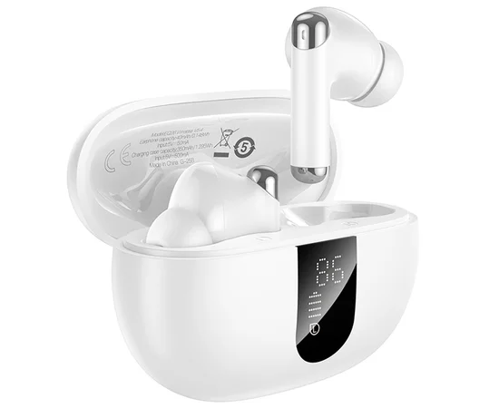 Беспроводные TWS наушники Hoco EQ26 Nice ANC+ENC White