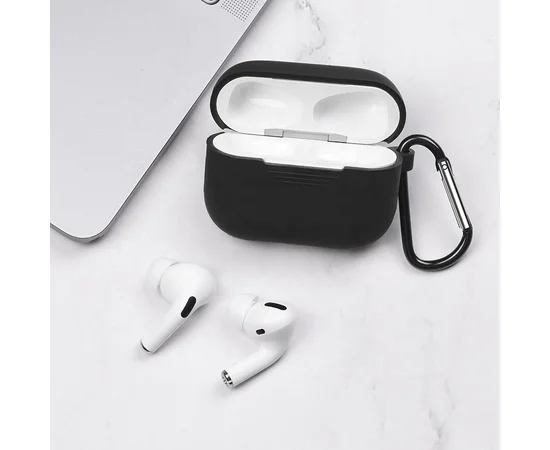 Bluetooth гарнитура HOCO ES38 + чёрный силиконовый футляр Белый