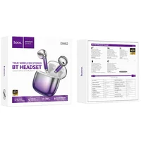 Беспроводные TWS наушники Hoco EW62 Glitter Purple glaze