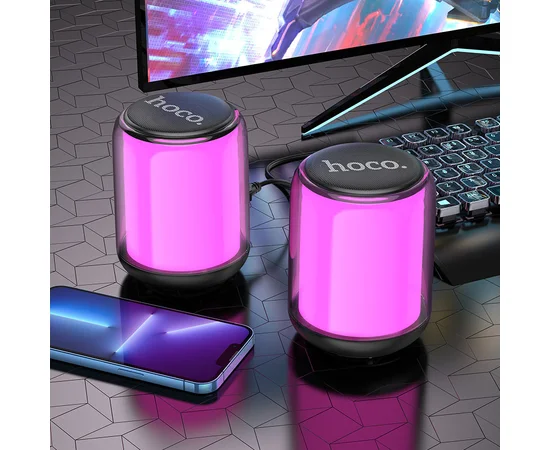 Bluetooth Колонка Hoco BS56 Colorful 2in1 Black
