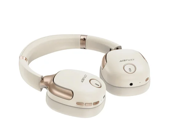Накладные беспроводные наушники Acefast H2 Milky White
