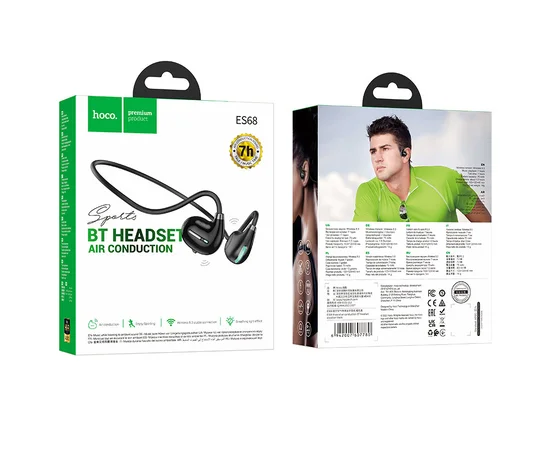 Bluetooth Наушники Hoco ES68 Musical air conduction Obsidian Black