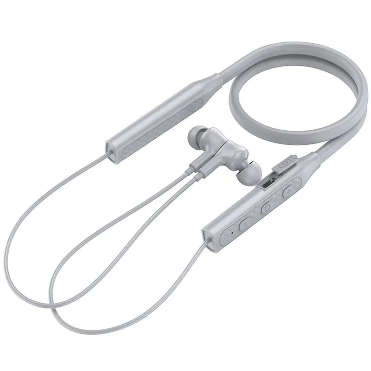 Bluetooth наушники Borofone BE59 Rhythm neckband Gray