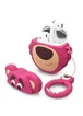 Силиконовый футляр Disney series для наушников AirPods + кольцо Лотсо / Розовый