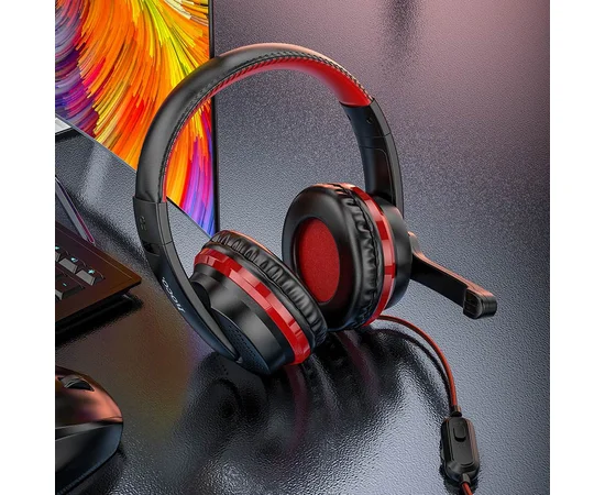 Стерео Наушники Hoco W103 Magic Tour Gaming Красный