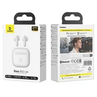 Беспроводные TWS наушники Baseus Bass BS2 Lite (A0010A) Moon White