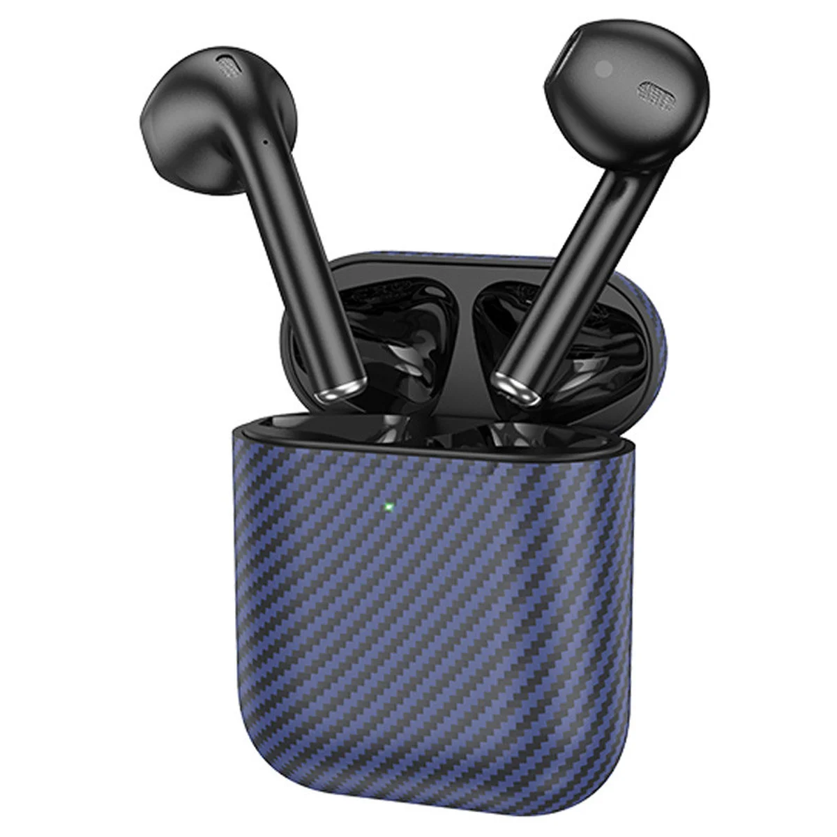 Беспроводные TWS наушники Hoco EW41 Plus (carbon fiber pattern version) Blue