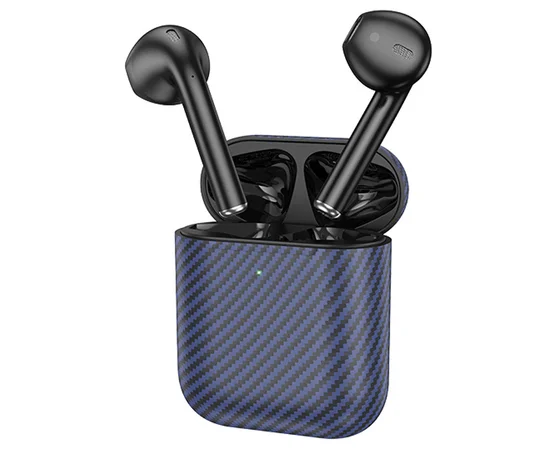 Беспроводные TWS наушники Hoco EW41 Plus (carbon fiber pattern version) Blue