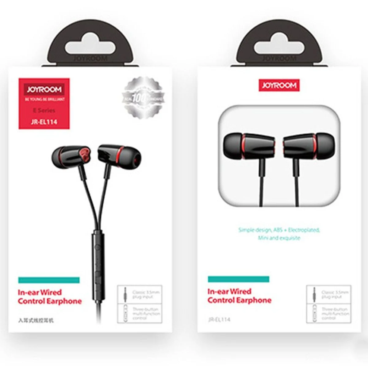 Проводные наушники Joyroom JR-EL114 с микрофоном Черный