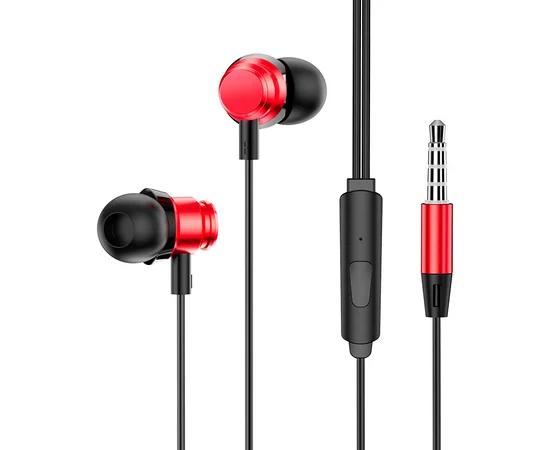 Наушники Borofone BM62 Prosperity universal Midnight red