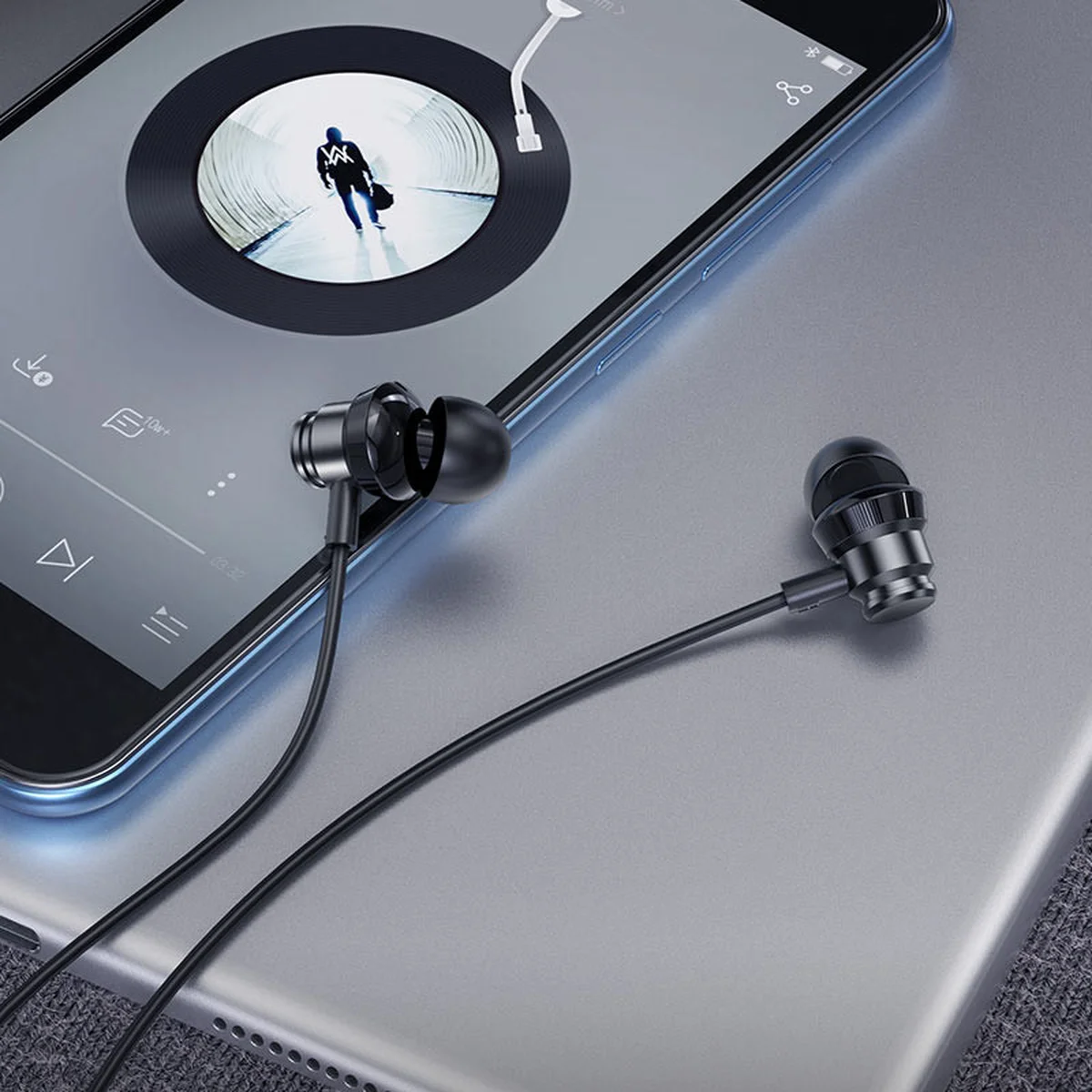 Навушники Borofone BM62 Prosperity universal Obsidian Black