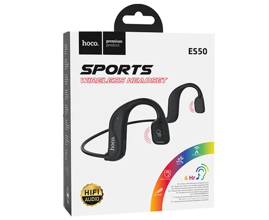 Bluetooth наушники Hoco ES50 Rima Air conduction Black