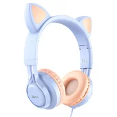 Наушники Hoco W36 Cat ear Dream Blue