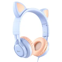 Наушники Hoco W36 Cat ear Dream Blue