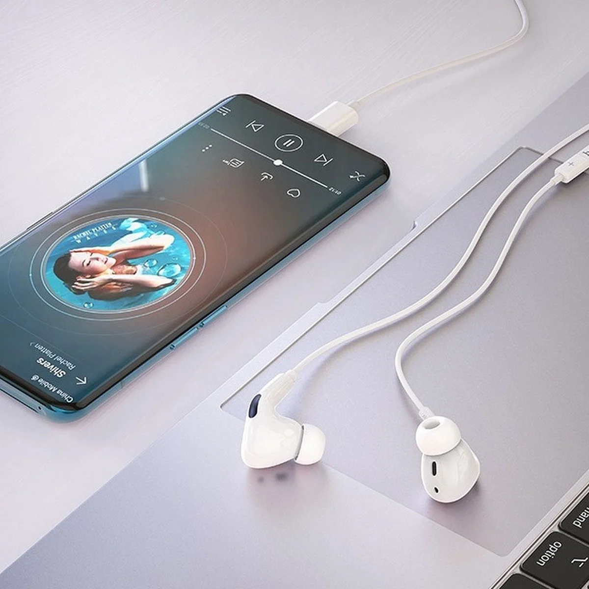 Стерео наушники Hoco M1 Pro Type-C Белый