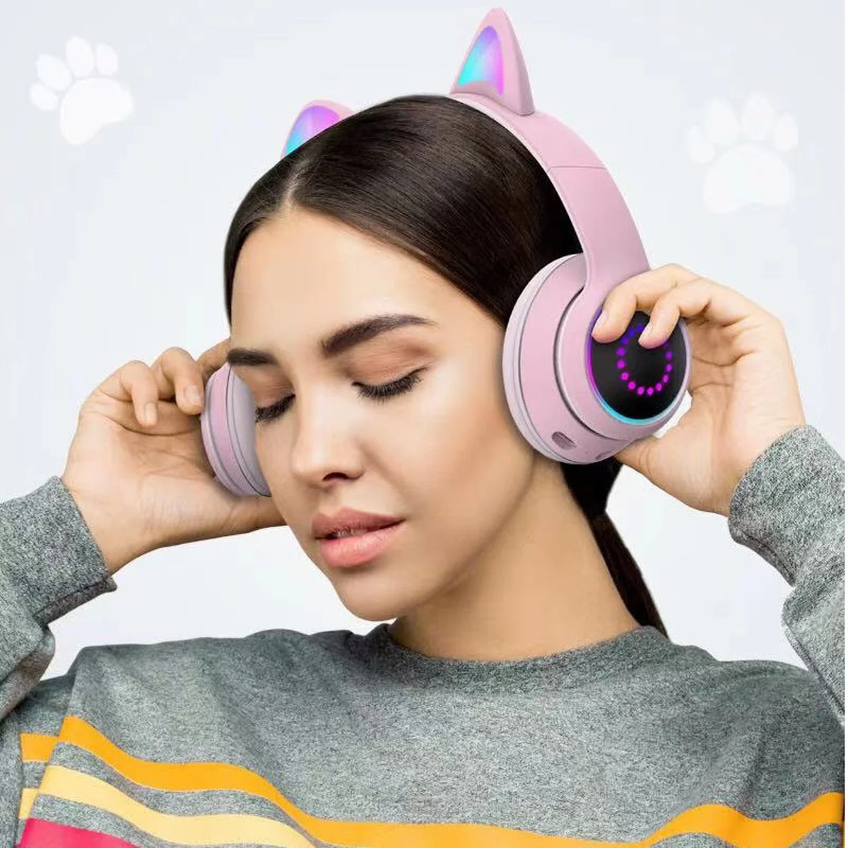 Bluetooth наушники Tucci K26 Розовый