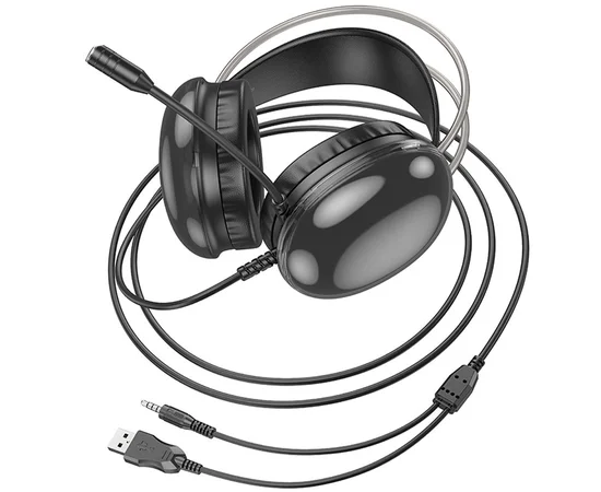 Накладные наушники Hoco W109 Rich gaming Black