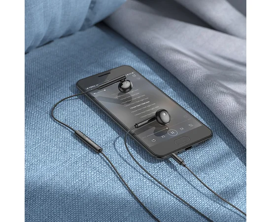 Наушники Borofone BM82 Art music wire control Black