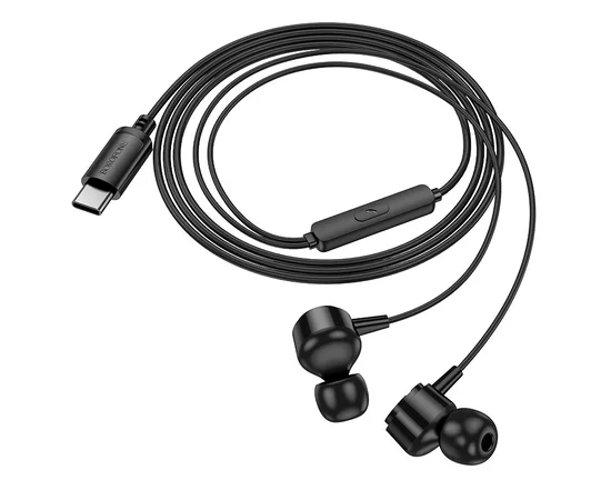 Наушники Borofone BM94 Sonar universal (Type-C/1.2m) Black