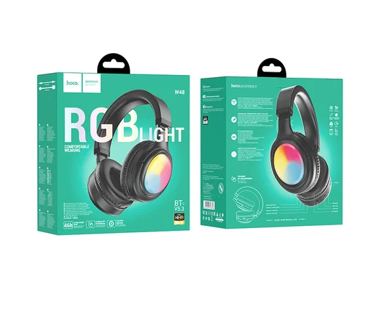 Накладные беспроводные наушники Hoco W48 Focus Black