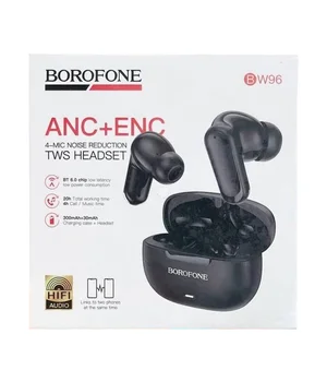 Беспроводные TWS наушники Borofone BW96 Mellow ANC+ENC Black