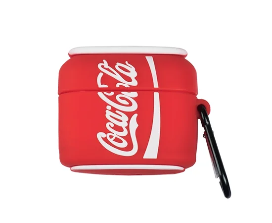 Силиконовый футляр Can для наушников AirPods Pro Кока-Кола / Красный
