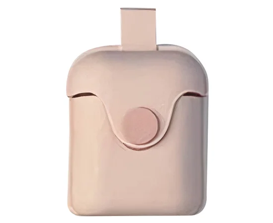 Силиконовый футляр на магните для наушников  AirPods 1/2 Розовый / Pink Sand