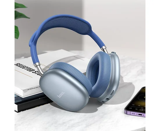 Накладні бездротові навушники Hoco W55 Pleasing Sky Blue