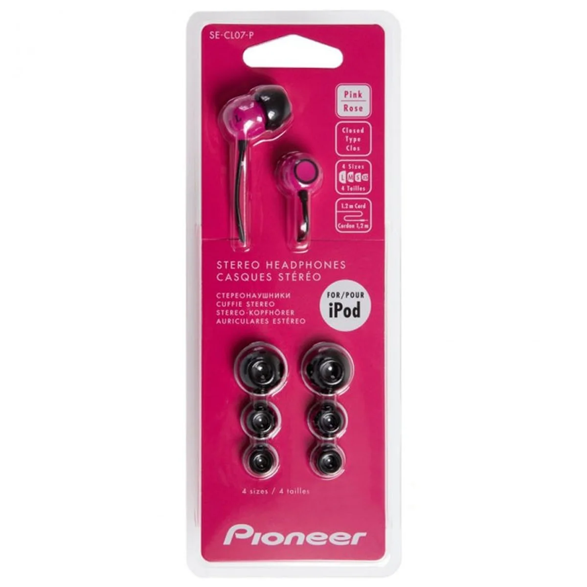 Наушники Pioneer SE-CL07-P Розовый