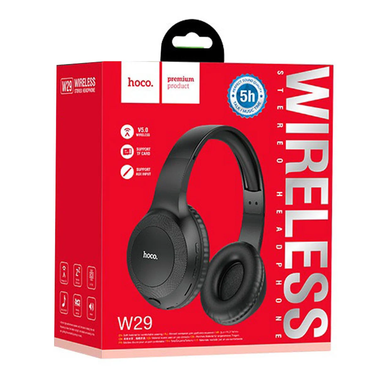 Bluetooth наушники Hoco W29 Черный