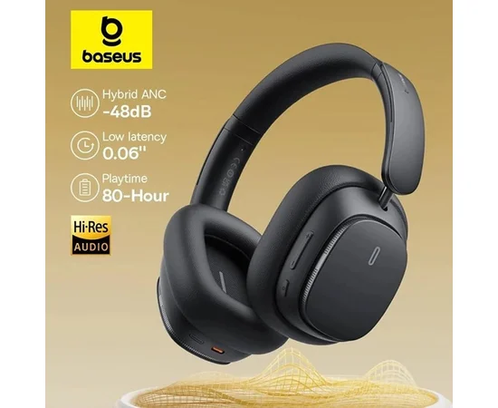 Накладные беспроводные наушники Baseus Bowie H1 Pro Noise-Cancellation (A00050601) Cluster Black