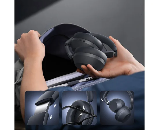 Накладные беспроводные наушники Baseus Bass 35 Max (A00070800) Twilight Grey