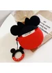 Силиконовый футляр Disney series with Sparckles & Water для наушников AirPods 1/2 + кольцо Минни Маус/Красный