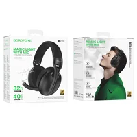 Накладные беспроводные наушники BOROFONE BO30 Magic light Black