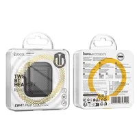 Беспроводные TWS наушники Hoco EW41 Plus (carbon fiber pattern version) Black