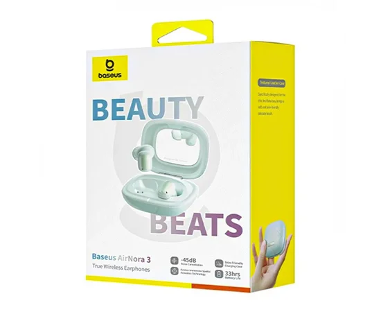 Бездротові навушники TWS Baseus AirNora 3 (A00076701) Natural Green