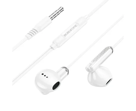 Наушники Borofone BM89 Surpass universal (3.5mm/1.2m) White