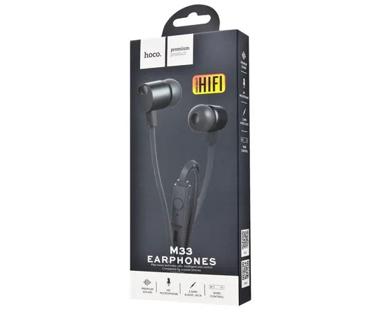 Стерео Наушники Hoco M33 Full Harmony With Microphone metal_gray