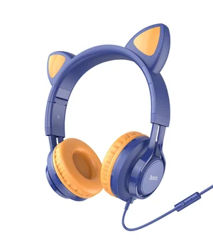 Навушники Hoco W36 Cat ear Midnight Blue