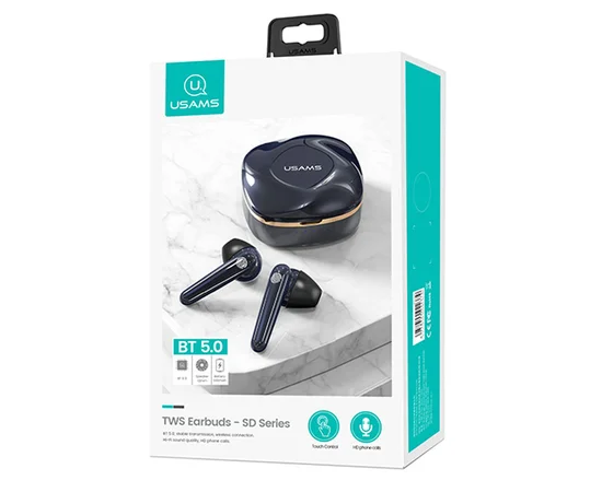 Беспроводные TWS наушники USAMS-SD BT 5.0 Синий