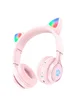 Наушники Hoco W39 Cat ear Pink